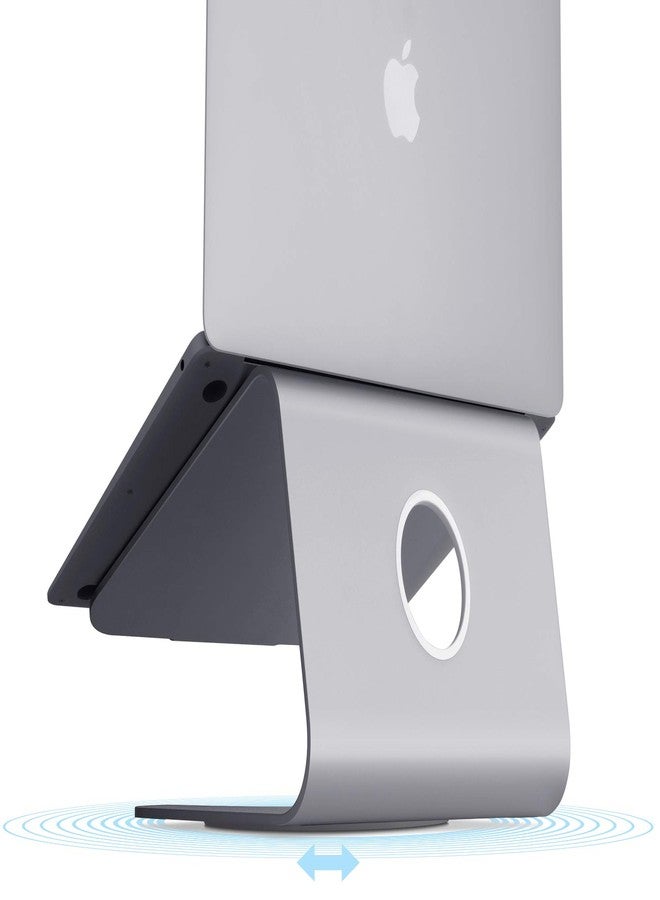 Rain Design mStand360 Laptop Stand with Swivel Base, Space Gray (10074) - Image 4